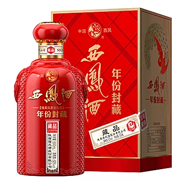 西凤酒年份封藏凤香型52度高度白酒500ml