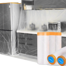 Edo dustproof film positioning sticker dustproof cover protection 3*20 meters home decoration plastic film student dormitory dustproof