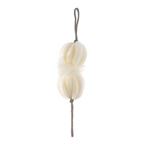 Qiao Assistant Large Bath Ball 2 pieces non-scattering bath flower bubble bath dual-purpose back rub and stretchable