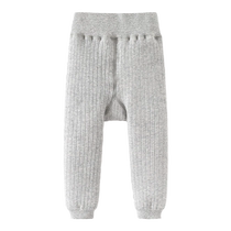 Banxidi baby leggings outer wear plus velvet thick autumn and winter new baby leggings childrens warm pants winter clothing