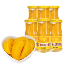 Линь-семейная бунклин Vic yellow peach buns 258g * 6 bans Add Vitamin C line Lower hot pin cans