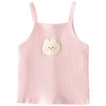 Banxidi girls summer camisole 2024 new style baby girl sleeveless top thin summer clothes