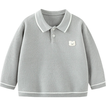 (Pure cotton sweater) Mini Balabala skin-friendly baby soft and lightweight sweater for boys and girls autumn and winter new style