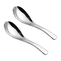 onlycook thickened 316L stainless steel spoon food grade spoon household steel spoon round head childrens table spoon