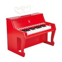 Hape piano multifonctionnel 25 touches lumière enseignement clavier électronique pour enfants débutants maison bébé jouets de jeu en bois