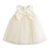 Mark Jenny 2024 new summer clothes girls bow mesh vest dress