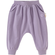 David Bella Childrens Knitted Pants 2024 Autumn New Boys Pure Cotton Large PP Pants Girls Casual Leggings