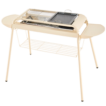 Shangbaijia BBQ grill outdoor grill double-layered grill hanging stove household smokeless charcoal barbecue grill