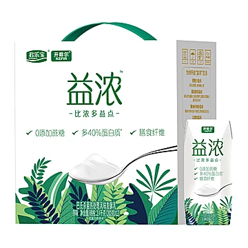 君乐宝开啡尔益浓酸牛奶200g*12瓶