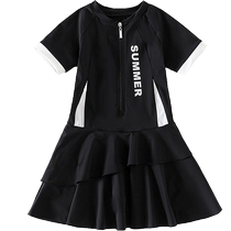 Yuyingfang Girls Swimsuit Summer 2024 Childrens Professional Training Swimsuit for Girls and Big Children One-piece Quick-drying Sun Protection Swimsuit