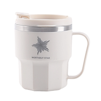 Ward Baihui Internet celebrity 304 stainless steel mug with lid office coffee cup tea cup double-layer insulated water cup