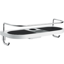 Oulin bathroom single-layer no-punch no-nail shower rack bathroom no-punch bathroom shower storage platform