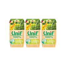 Uniform Unif100 % vegetable compound pure fruit vegetable juice 0 fat 0 light break Pure Vegetable Juice 200ml * 3 boxes