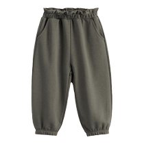 (Lu Fu) Marc Jenny 2024 Spring New Girls Lace Waist Leg Sweatpants