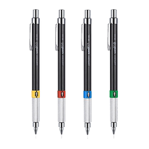 uni三菱M5-552金属握0.3 0.5 0.7 0.9低重心笔学生不断铅自动铅笔