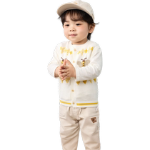 (Same style in the mall) Balabala baby vest boys vest autumn outer wear 2024 new warm vest