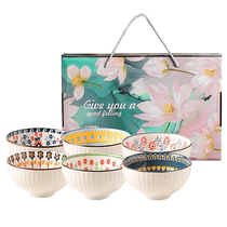 Kawashimaya Japanese tableware ceramic bowl home eating bowl particularly beautiful rice bowl high-value dish set
