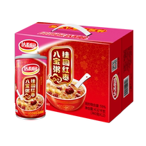Daliyuan Eight Treasure Porridge Longan and Red Date Porridge 360g*12 cans ready-to-eat breakfast afternoon tea sharing gift box