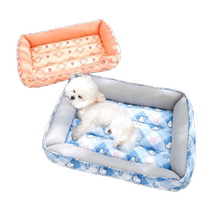 Doghouse summer cartoon printed all over breathable soft bed comfortable and cooling resistant Bichon Teddy puppy pet cat