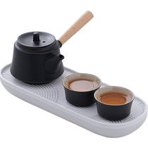 Haofeng Kung Fu tea set household one pot two cups small dry bubble tray teapot tea cup hotel B&B small set