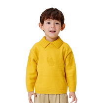Balabala boys knitted sweaters childrens sweaters warm autumn and winter childrens preppy style lapel tops