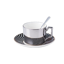 PANAVI Creative Net Red Inverted Shadow Ceramic Coffee Cup High Face Value Euromirror Coffee Cup Saucer