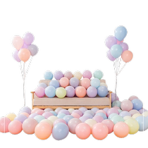 New new fine art 100 loaded macaron balloons Table white balloon birthday Opening Joe moved engagement placement