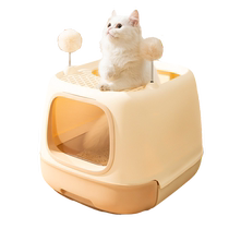 Cat Litter Basin Full Enclosed DEODORANT ANTI-SPLASH CAT TOILET CAT SAND BASIN CLOAK CLOAK PET CLEANING SUPPLIES