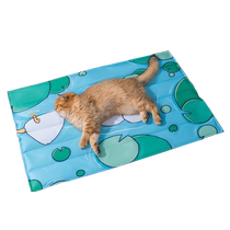 Tiger pet cat and dog pet mat lotus leaf white duck ice mat 30-90 length summer cooling mat resistant to bites