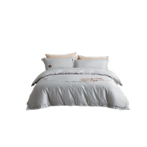 Luolai Home Textiles Infant and Toddler Category A 60-Count Cotton Satin Four-piece Set of Sheets Quilt Covers and Fitted Sheets