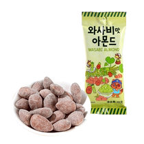 Hangu imported nuts wasabi flavored almonds 35g*1 bag of almonds Korean internet celebrity casual couple snacks