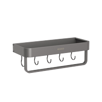 Icoco gun gray bathroom storage rack daily toilet rack no punching wall hanging bathroom hardware storage rack