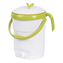 South Korea Imported Wet Trash Can Kitchen Can Drain Dry And Wet Separation Barrel Double with lid Small desktop kitchen Yu special