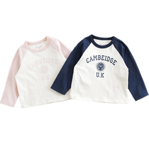 Mark Jenny 2024 Spring new girl loose letter Coloured T-shirt Childrens Wonder College pure cotton blouse