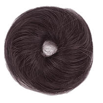 Low-tied ball head wig Jurchen hair band Hanfu ancient style wig flower bud head lazy mans hair curling artifact