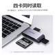 Greenlian USB3.0 고속 카드 리더 4- 인간 다중 기능 변환기 SD/CF/TF/MS 카드 휴대폰 컴퓨터