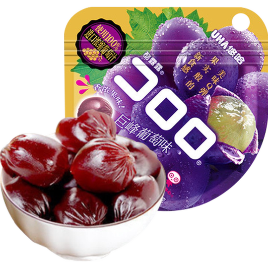 UHA Yoha Coolulu Fruit Gummy Grape Flavor