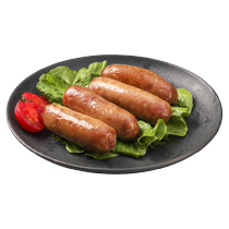 Qushibafan Saucisse grillée sur pierre volcanique Original Poivre noir Saucisse authentique Hot Dog 245 g Ingrédients de friteuse à air pour barbecue emballés