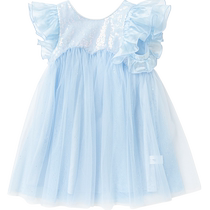 Balabala childrens clothing childrens sweet style baby skirt summer clothes new girls mesh dress children
