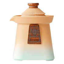 Tangfeng Forbidden City Cultural and Creative Teapot Tea Household Ceramic High-Looking Teapot Womens Anti-scalding Single Pot 2024 New Style