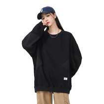 Meow perfect round neck sweatshirt for men and women trendy spring and autumn American retro hoodless loose couple long-sleeved top