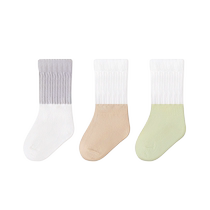 Xuwei baby socks 0-3 months newborn fetal socks spring and autumn baby socks mid-tube cotton socks that do not tighten the feet in winter