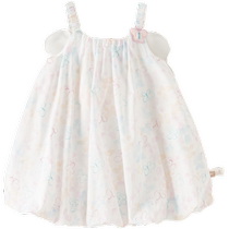 David Bella girls dress 2024 summer new baby butterfly wings suspender skirt childrens bud skirt