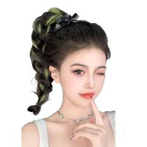 Wig braid highlights ponytail dopamine twist braid to increase hair volume colorful hair bundle wig circle childrens hair braiding artifact