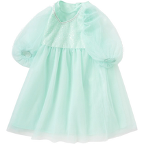 Balabala Girls Dresses Childrens Skirts Spring and Autumn Clothes Childrens Clothes Girls Mesh Princess Skirts