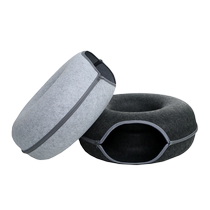 Cat nest donut toy tunnel four-season universal closed rabbit drill hole circle felt nest summer double-layer cat nest