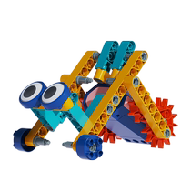 Huanger Electric Science and Education Large Particle Building Block Toy Mechanical Boy Puzzle Assembly 3 Girls Intellectual Development Brain 6