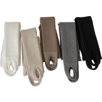 Childrens pantyhose babys bottoming socks girls pantyhose thickened and velvet warm socks stepping on girls feet winter