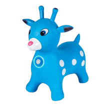 Cartoon inflatable music jumping bull childrens riding toy enlarged and thickened anti-fall sports training toys for boys and girls