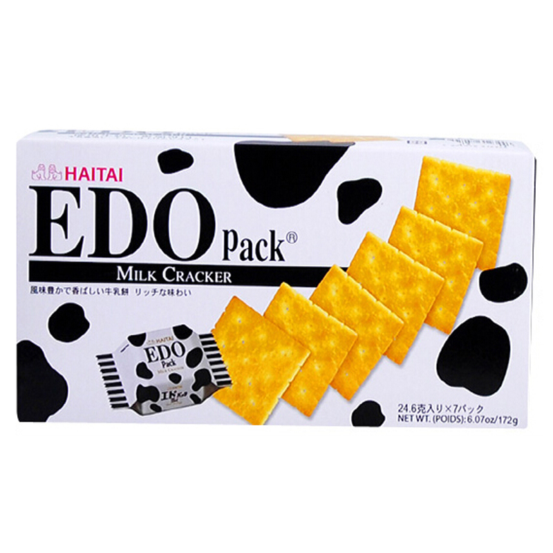 South Korea imported Haitai EDO ranch fresh milk cake 172g pastry small snack import snacks